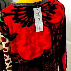 Papillon Multi print Zipper Jacket Sz Large